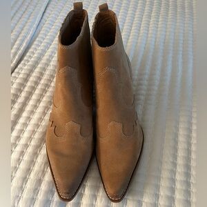 Tan Suede Ankle Boots
